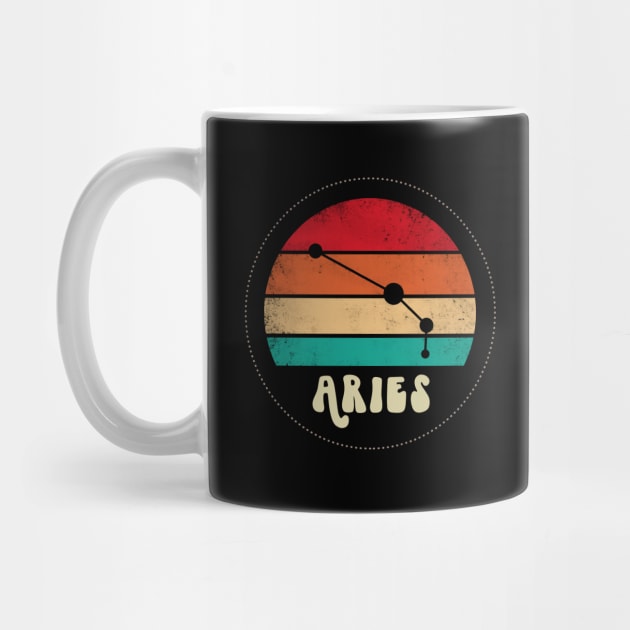 Aries Retro Sunset by Darkstar Designs